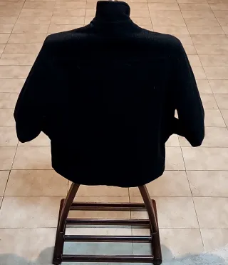 Chaqueta paño El Corte Inglés negra,solo 2 puestas