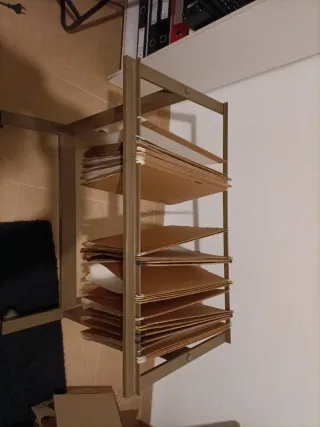 Carrello archivio documenti in metallo