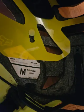 Casco Fox Speedframe Amarillo Talla M