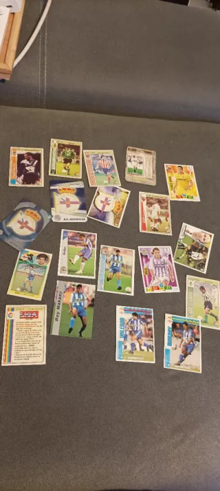 Lote 19 cromos fútbol