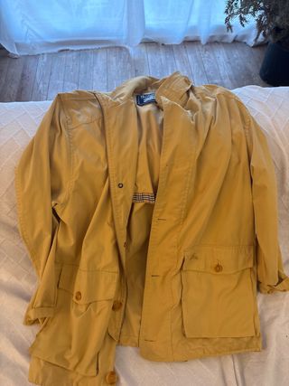 Chaqueta Vintage Burberrys Hombre Amarilla talla M