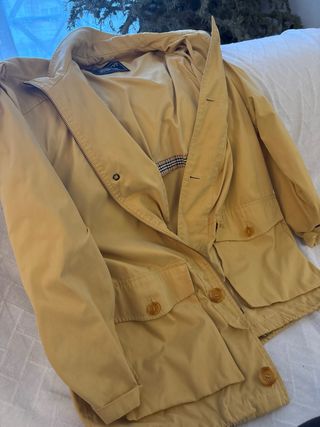 Chaqueta Vintage Burberrys Hombre Amarilla talla M