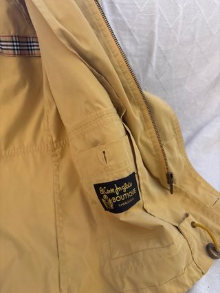 Chaqueta Vintage Burberrys Hombre Amarilla talla M