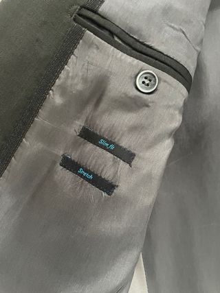 TooFashion Vintage Traje Completo Hombre Fit Negro