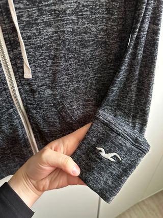 Sudadera Hollister Gris Talla S