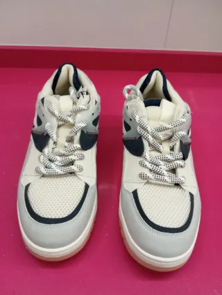 Zapatillas Zara Hombre Gris y Blanco