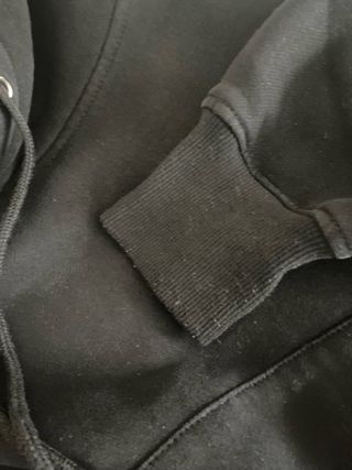 Sudadera con capucha oversize negra mujer L