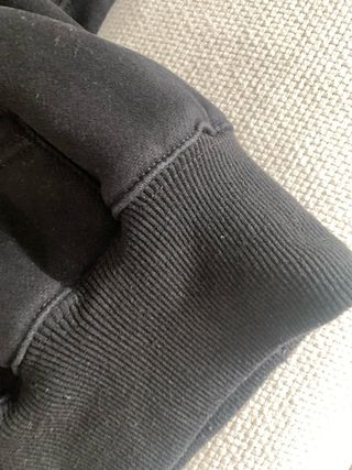 Sudadera con capucha oversize negra mujer L