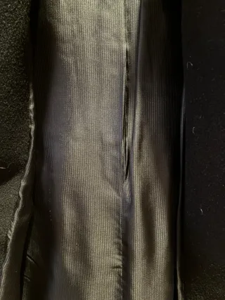 Abrigo de cachemira negro