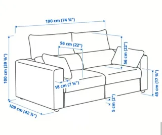Sofá Ikea 2 plazas ESKILSTUNA
