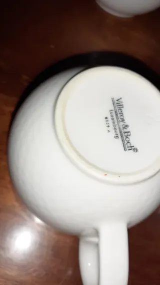 Juego de 5 tazas cafe porcelana Villeroy & Boch.