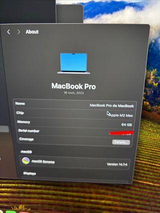 MacBook Pro 16 M2 64GB RAM 1TB SSD