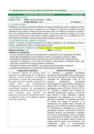 PROGRAMACION EDUCACION FISICA 4º ESO (AND)