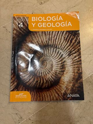BIOLOGIA Y GEOLOGIA 4 ESO ANAYA 2 y 3 TRIMESTRE