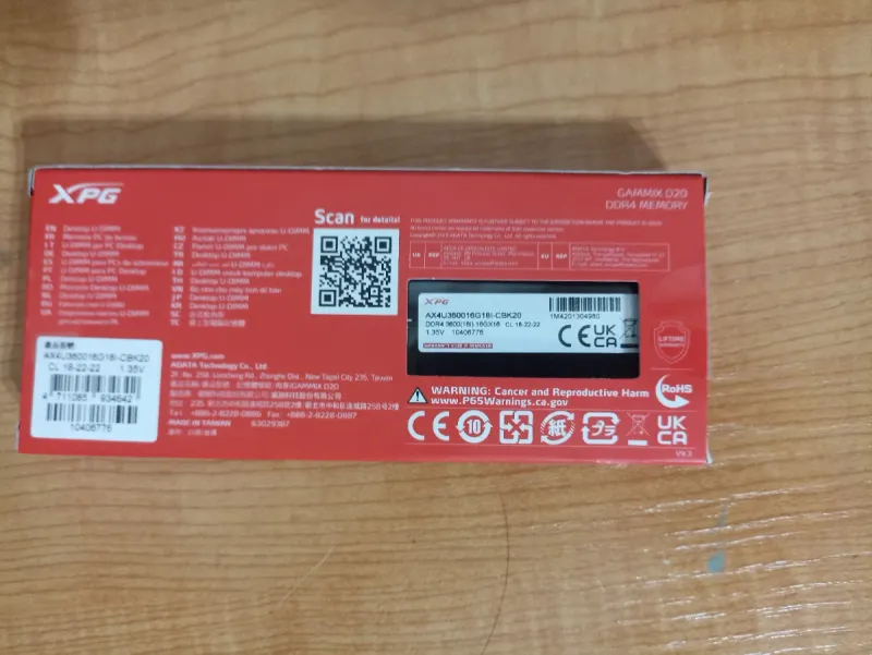 XPG GAMMIX D20 DDR4 16GB 3600MHz afbeelding 4