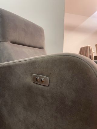 Sillón relax gris con motor