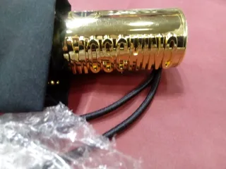 Ombrello Moschino Nero e Oro