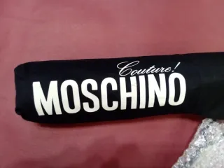 Ombrello Moschino Nero e Oro