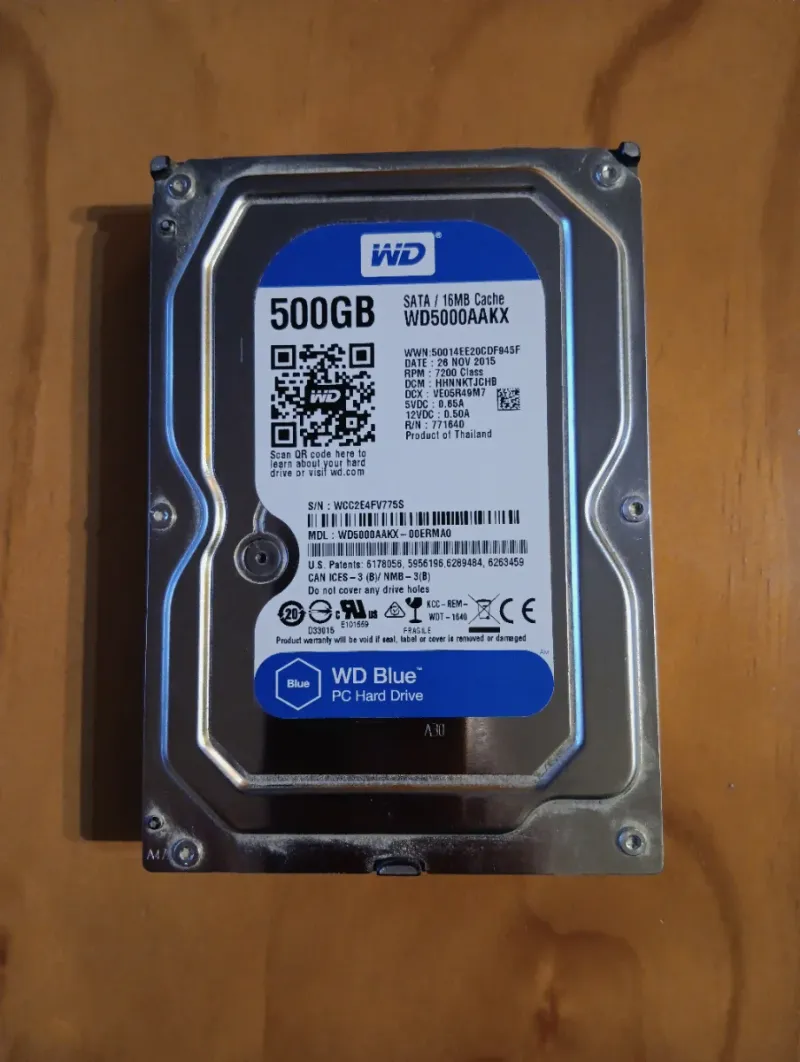 Disco Duro WD 500GB SATA