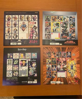 Calendario Pared 2024: Varias Ilustraciones