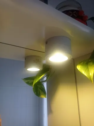 2 Focos LED superficie redondo