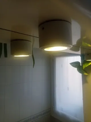 2 Focos LED superficie redondo