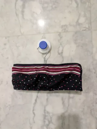 Bikini negro con estampado de lazos