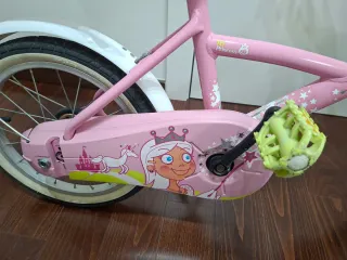 Bicicleta infantil 16 rosa con asiento