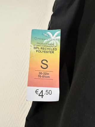 Bañador/Shorts negros Primark nuevos con etiqueta