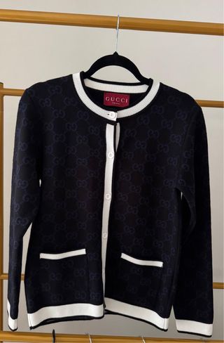 Suéter Gucci Negro y Azul Talla M