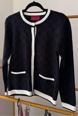 Suéter Gucci Negro y Azul Talla M