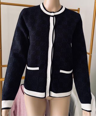 Suéter Gucci Negro y Azul Talla M