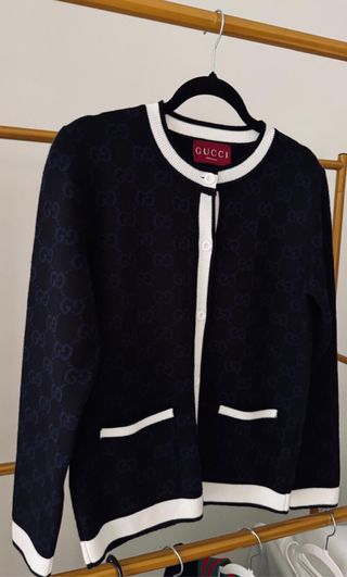 Suéter Gucci Negro y Azul Talla M