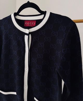 Suéter Gucci Negro y Azul Talla M
