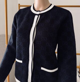Suéter Gucci Negro y Azul Talla M