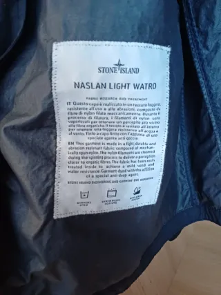 Chaqueta Stone Island Naslan Light Watro Azul