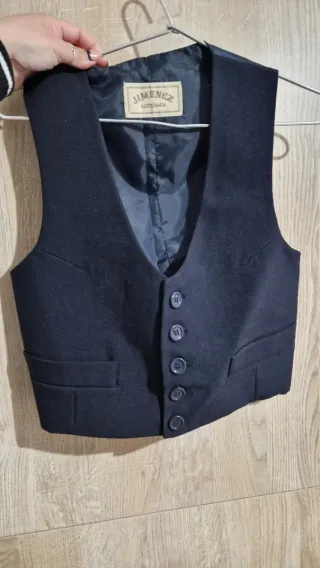 Pantalón y chaleco flamenco rayas