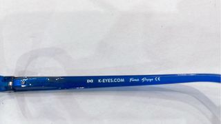 Gafas de pantalla sin graduación azules