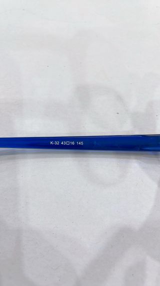 Gafas de pantalla sin graduación azules