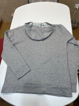 Sudadera Adidas Gris Three Stripe Life