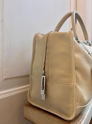 Bolso Loewe Piel Beige Vintage Anagrama Candado