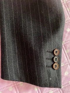 Traje Emidio Tucci Lana Raya Gris Talla XXXL