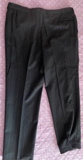 Traje Emidio Tucci Lana Raya Gris Talla XXXL