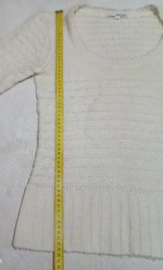 Maglione Tally Weijl traforato bianco