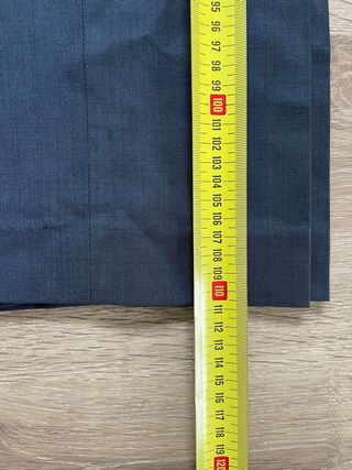 Pantalón Vintage Traje Hombre Talla 52 Negro Slim