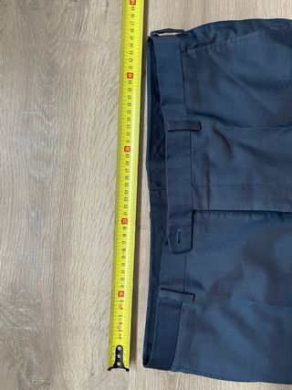 Pantalón Vintage Traje Hombre Talla 52 Negro Slim