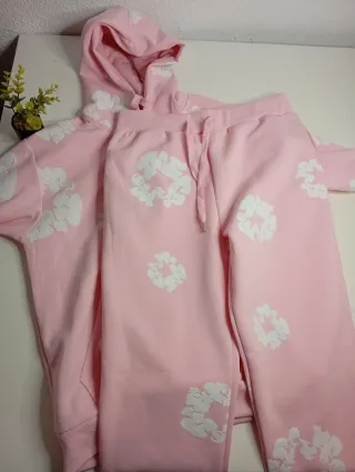 Conjunto Streetwear Rosa Premium Hoodie + pantalón