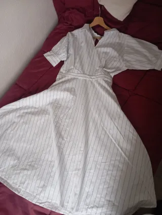 Vestido rayas azul y blanco Other Stories