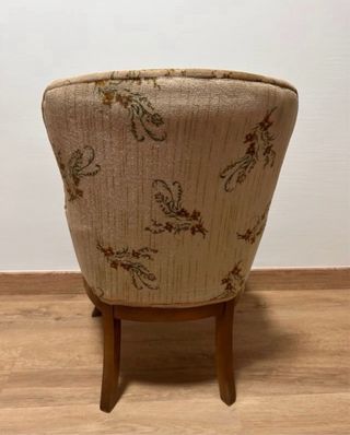 Butaca tapizada floral