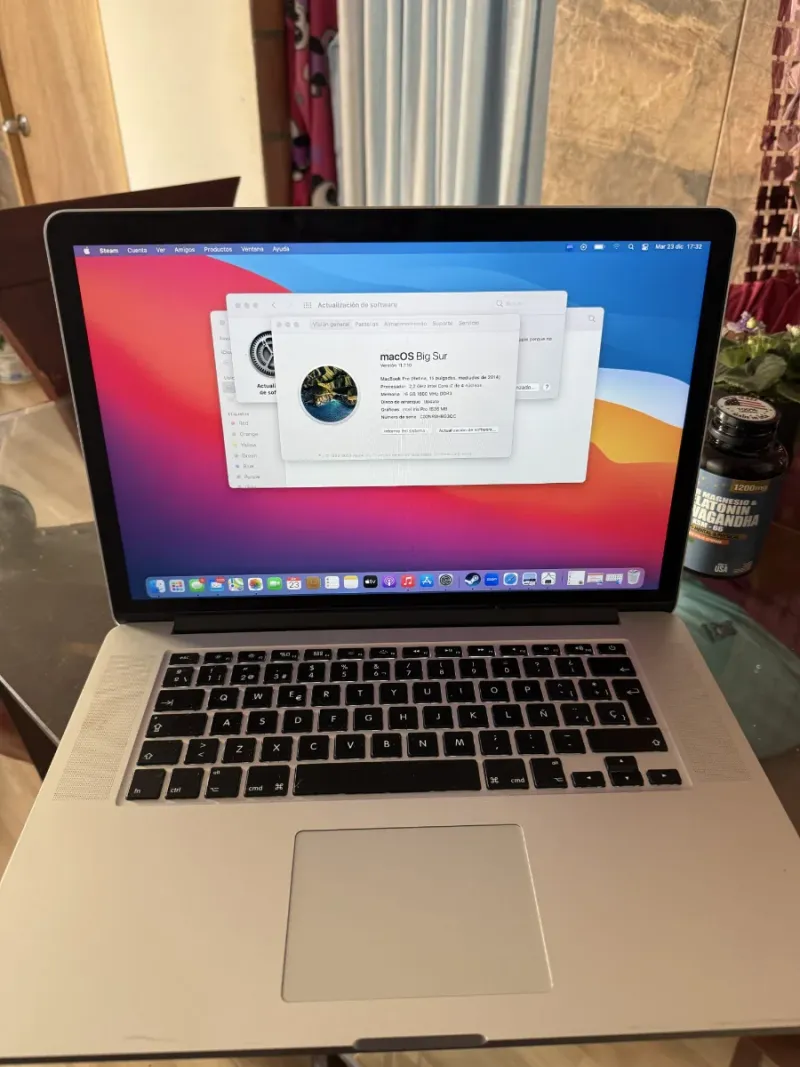 Apple MacBook Pro 11,2 macOS Big Sur 11.7.10, 2014
